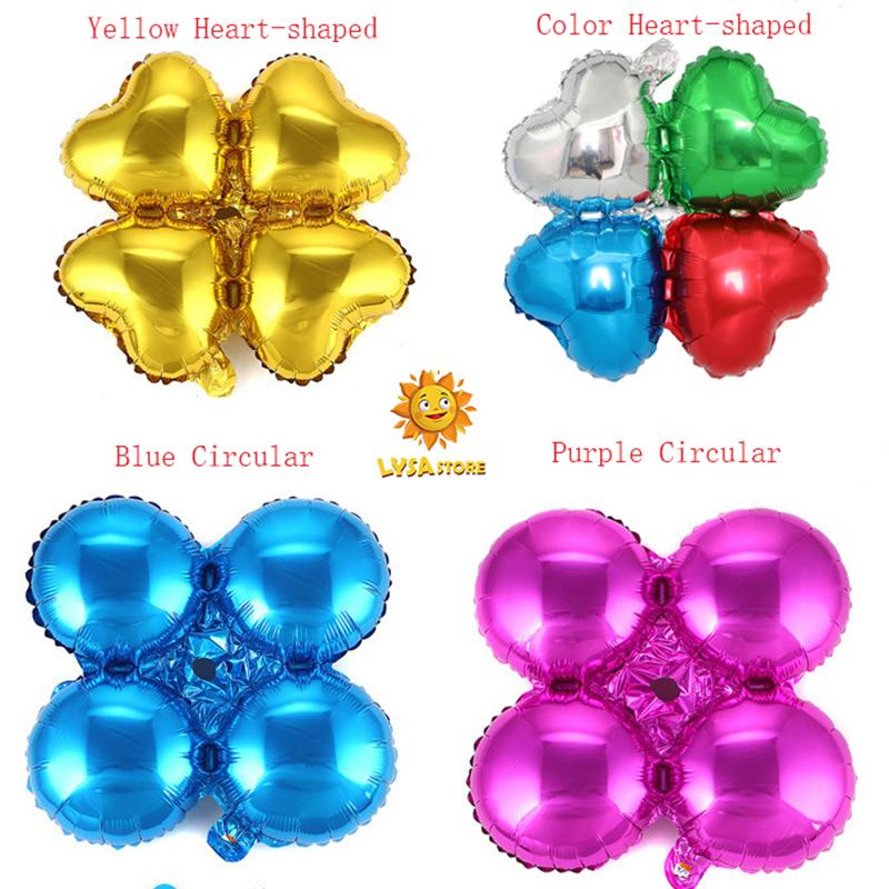 Four-leaf Clover Aluminum Foil Balloons for Wedding Decoration Birthday Party Arch Balloon Anniversary Opening Ceremony