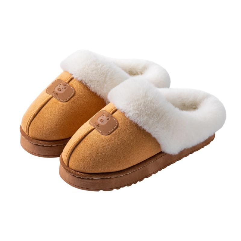 Cotton Slippers Women's Winter Indoor Wear-resistant Soft Bottom Warm Home Couple Home Autumn and Winter New Cotton Slippers Men