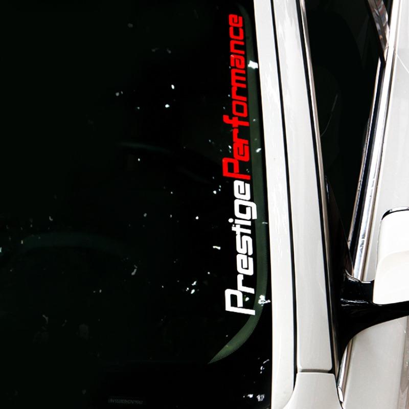 Universeller Auto Frontscheibenaufkleber Prestige Performance Styling Vinylfolie PVC Aufkleber Karosseriedekoration Auto Tuning Zubehör