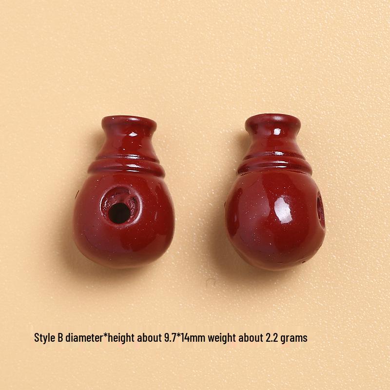 Purple Clay Three-Way Buddha Head DIY Jewelry Accessory