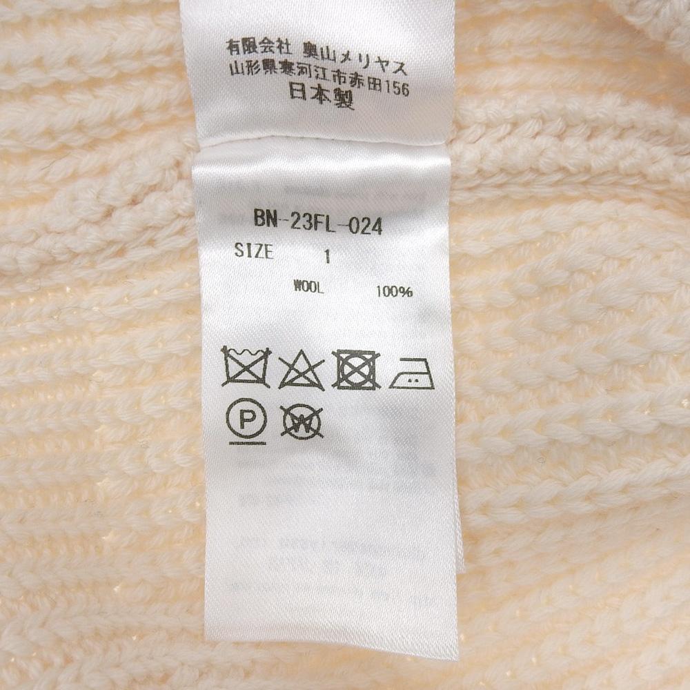 BATONER Signature Turtleneck Knit Top for Women In Excellent Condition, Ivory 1 BN-23FL-024 Tops 1 IvoryUsed