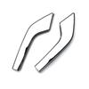 Silver ABS Front Fog Light Eyebrow Covers, 2-Piece Set for Suzuki Car Exterior Trim