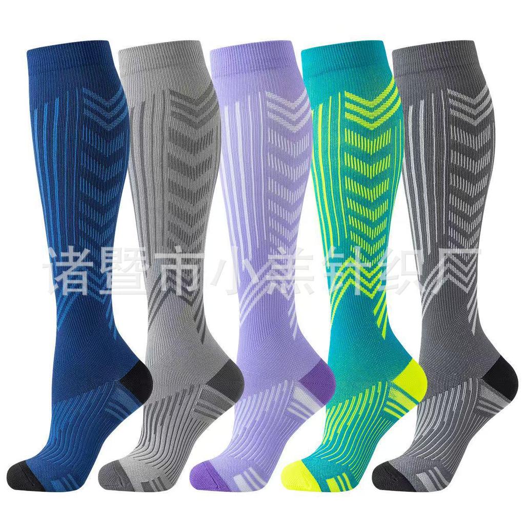 Unisex Long Compression Socks for Cycling, Running, and Marathon