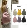 Schoolbag solid color light and simple backpack new trendy texture large capacity college student class schoolbag street backpack