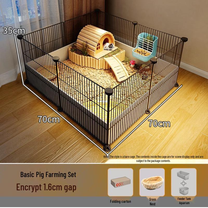 Guinea Pig Playpen & Indoor Villa - Extra Large Cage with Storage