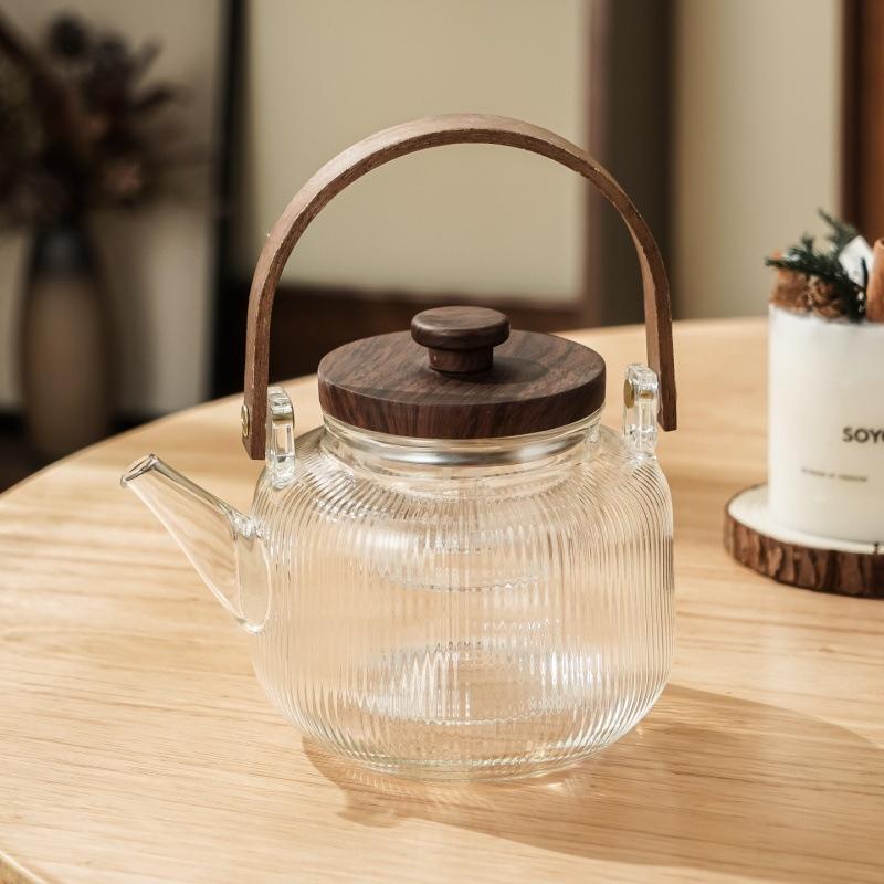 

High Borosilicate Glass Tea Set Home Afternoon Tea Summer Drinking Water Pot Cup Housewarming Gift Home Drinking Utensils