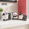 Safe Halloween Decoration Resin 3Pcs Decoration Micro Landscape Miniature Figurines Cute Ghost