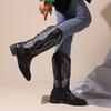 Martin boots summer new western boots cowboy knight boots women's long tube embroidery thread retro cowboy boots autumn