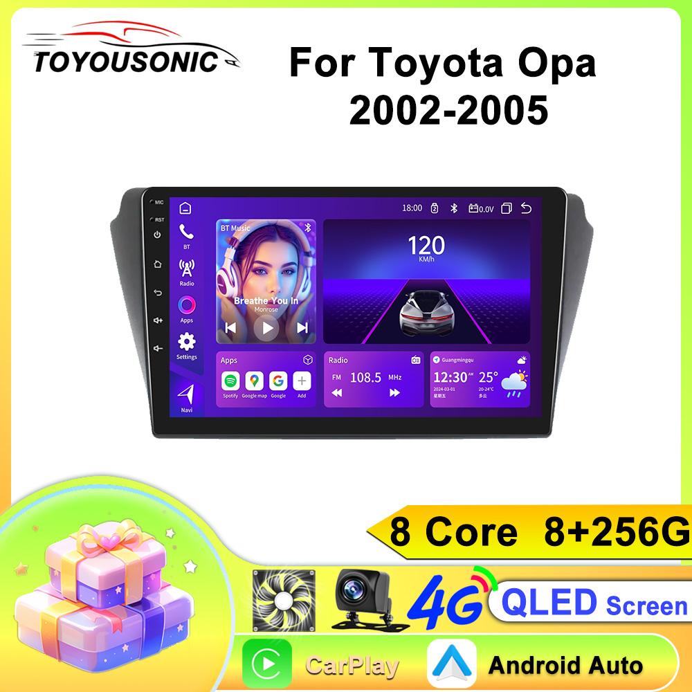 Android Car Multimedia Player For Toyota Opa 2002-2005 GPS Navigation CarPlay 4G Head Unit Stereo Video Player