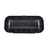 Gray Plastic Marine Radio Panel Cover with Rounded Profile and Visible Window Area for Boat Receiver Face Coverage in Marine Installations, 1 Set