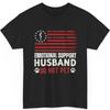 Emotional Support Husband Do Not Pet - Vintage American Flag Unisex T-Shirt Unisex T-Shirt