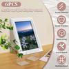 6/10Pcs Acrylic Book Stand Transparent Record Holder Multi-role Photo Frame Display Rack Desktop Storage Stand for Magazine Book