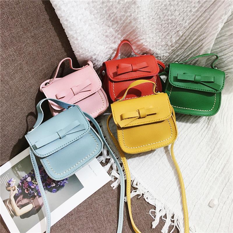Korean Style Trendy Mini Bow Crossbody Handbag for Girls