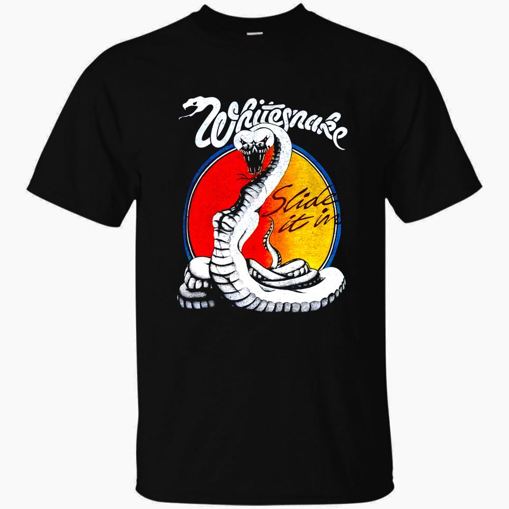 Inspired Whitesnake Slide It In Euro Tour Band Black Unisex S-234XL Shirt Unisex T-Shirt XXXXL