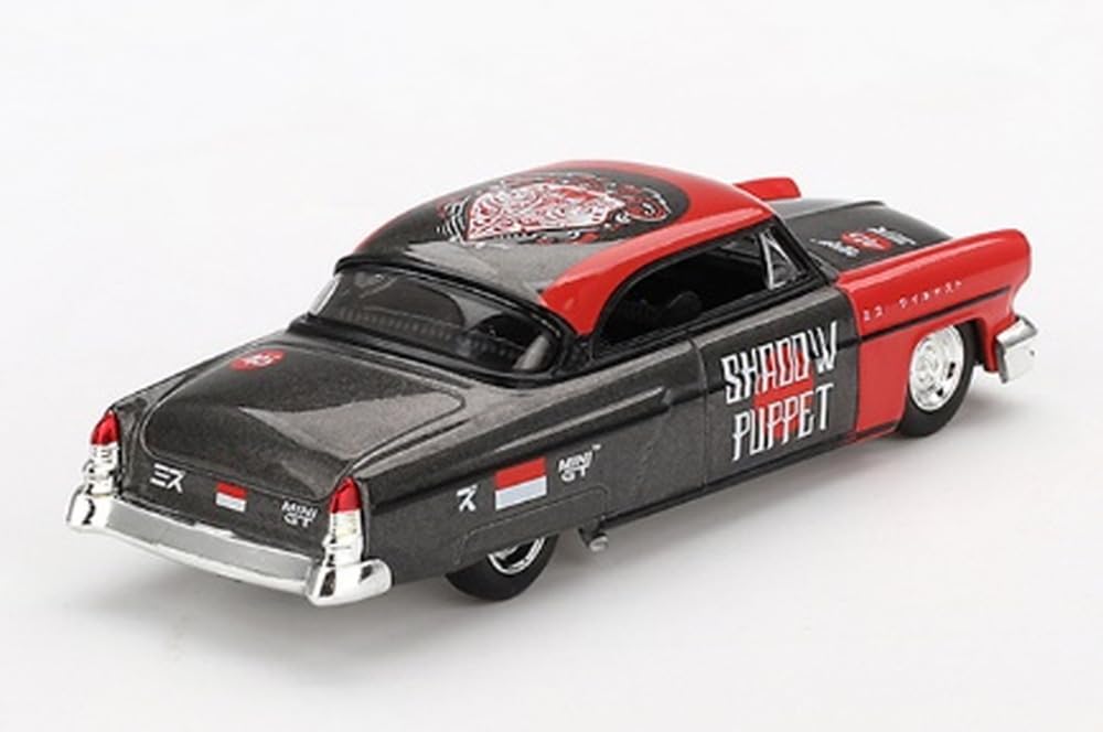 MINI GT 1/64 Scale Lincoln Capri Hot Rod 1954 Shadow Puppet MINI GT x Mizu Diecast 2024 (Left-Hand Drive) Finished Product MGT00874-BL