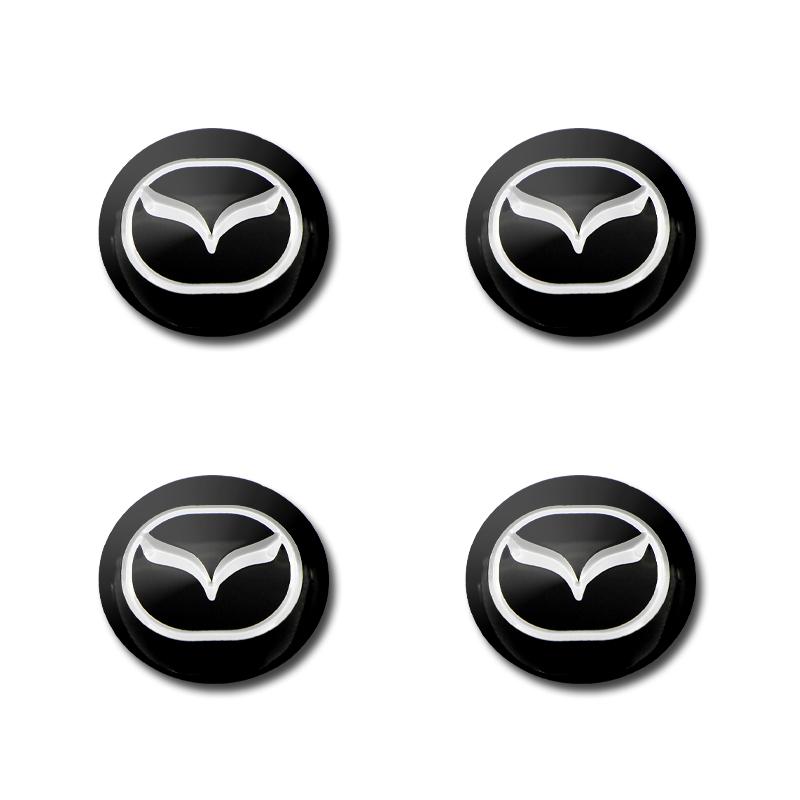 4pcs Car Wheel Center Hub Caps Cover Rim Exterior Decals Stickers Badge for Mazda 3 6 CX5 2 CX3 Axela Demio Atenza RX8 M3 M5 MS b56