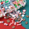 1 Box 3D Christmas Nail Art Charm Parts Polymer Soft Clay Slices Flakes Nails Decoration Parts for Winter Manicure Designs