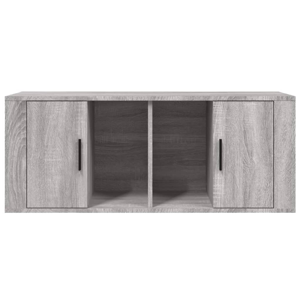 TV Cabinet Gray Sonoma 100 x 35 x 40 cm Engineered Wood