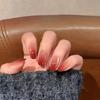 Autumn/Winter Berry Red & Cherry Nail Art Stickers: Cool, Elegant, Handmade Gradient for a White-Enhancing Look
