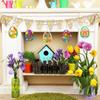 DIY Wooden Easter Egg Pendant Party Decorations