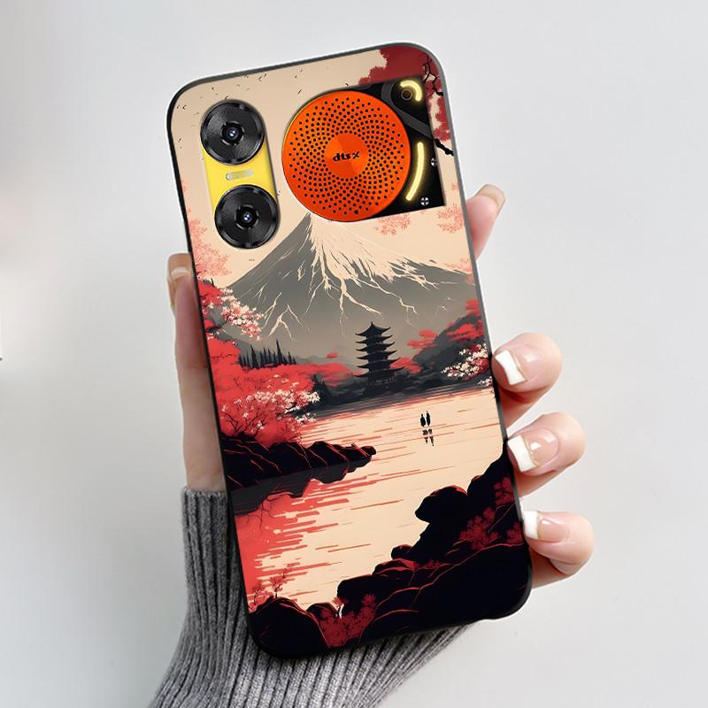 Case For ZTE Nubia Music 2 Z2460 Z2353 Music2 Phone Case Cute Rabbit Black Cover For ZTE Nubia Music Soft TPU Silicone Casing