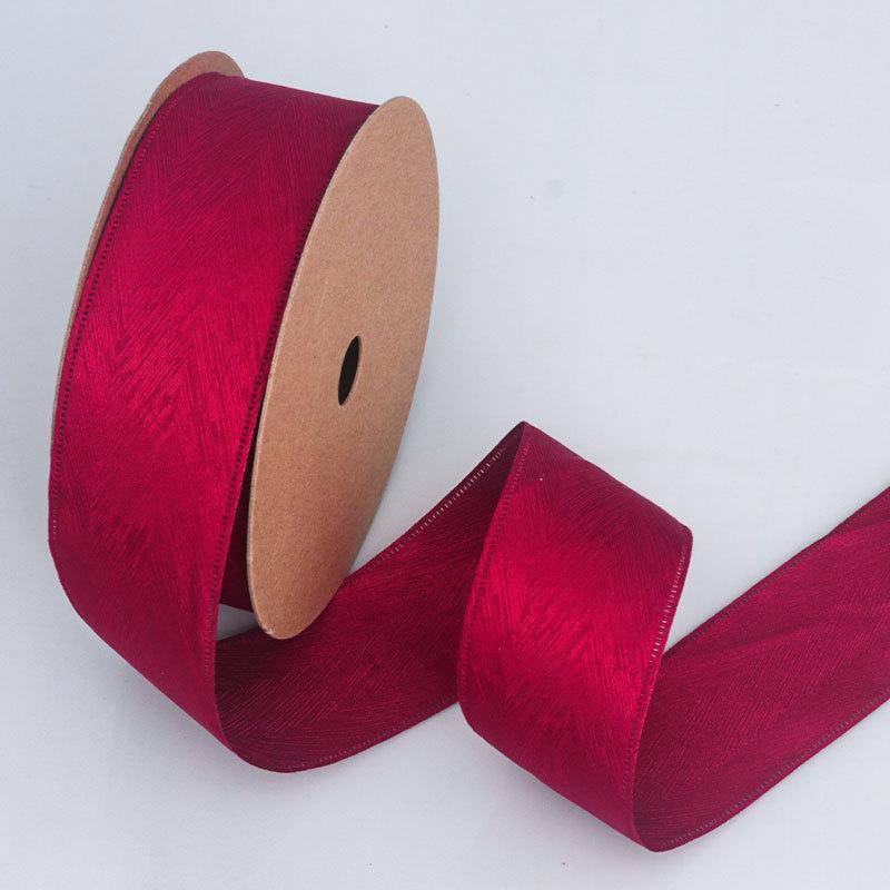 Decorative Romantic and Cozy Solid Color Matte Herringbone Twill Patterned Ribbon Handmade Diy Bow Tie Hair Collar Hat Gift Box Decorative Ribbon
