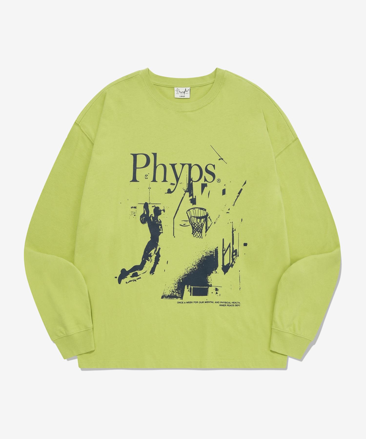 Physical Department Basketball Dunk Shot T-Shirt Lemon Yellow Lemon Yellow/L