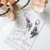 Handmade Silver Amethyst Fairy Earrings - Bohemian Renaissance Gemstone Jewelry