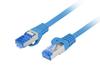 Patchcord Lanberg /FTP cat.6A 0.25m LSZH CCA Fluke Passed Blue