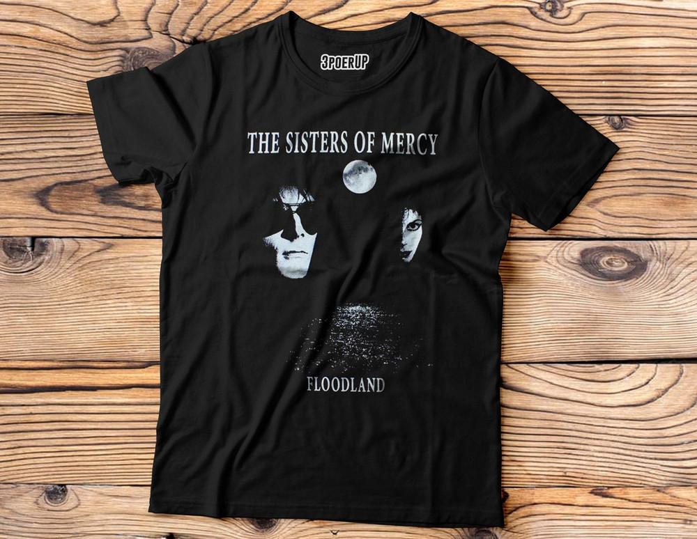 Sisters of Mercy Floodlands Gothic Rock New Black Unisex T-shirt