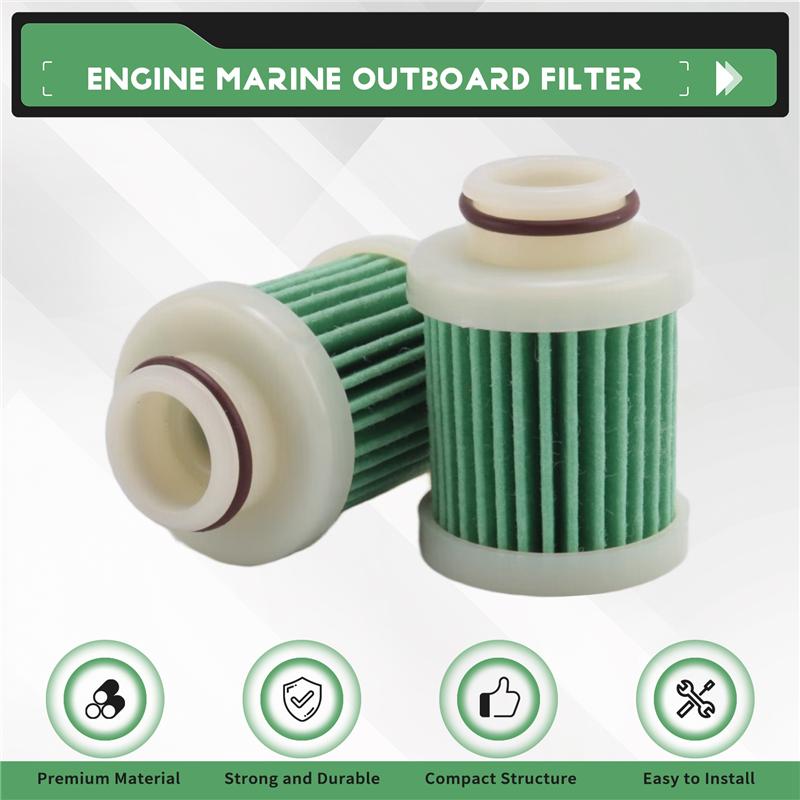 Precise 12Pcs 40-115Hp 4-Stroke Fuel Filter For Yamaha F40A F50 T50 F60 T60 Engine Marine Outboard Filter 6D8-WS24A-00
