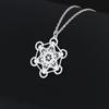 Halsband i rostfritt stål Helig Geometri Metatrons Hänge Halsband Kvinnor Män Meditation Religiös Smyckeskedja Halsband