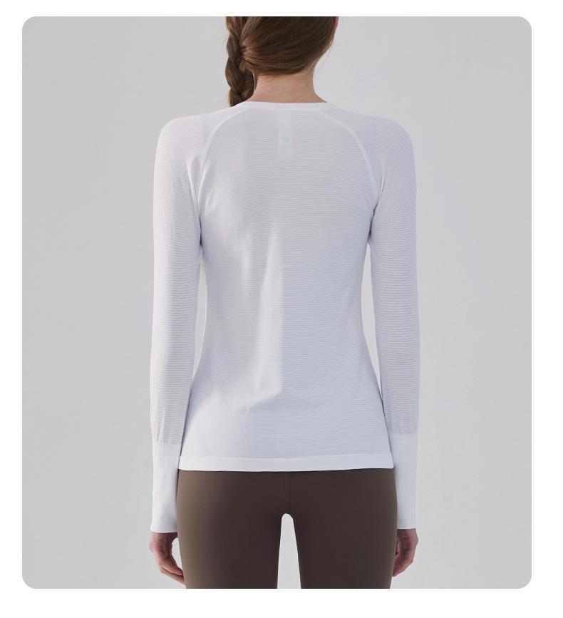 Women's Slim-Fit Long-Sleeve Yoga and Running Top for Autumn and Winter