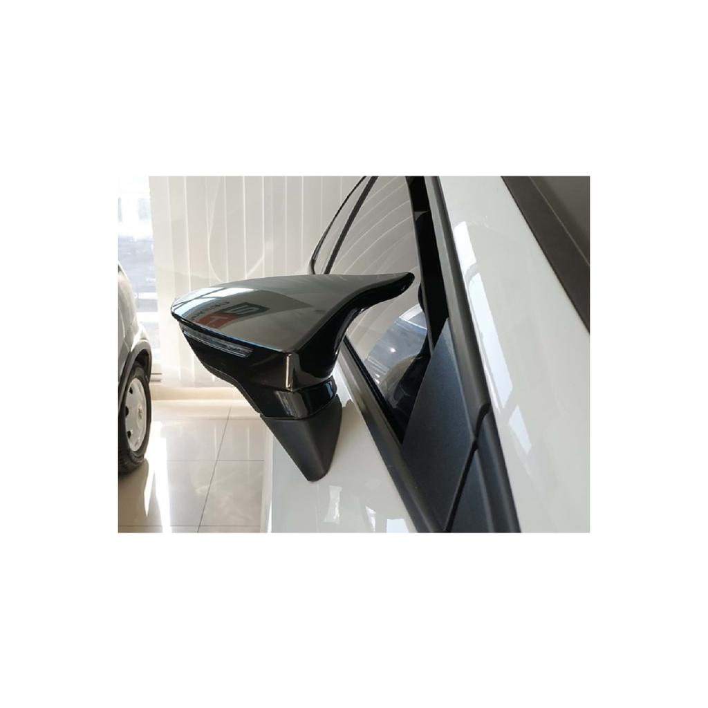 FOR Seat Leon Mk3 Batman Bat Mirror Cover Piano Black 2012 2013 2014 2015 2016 2017 2018 2019 2020