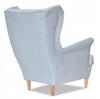 ARI Wing Chair with Footrest, Scandinavian Family Meble Blue