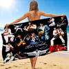 1Pc Rock Roll Legends Beach Towel, Quick Dry, Multi-Use for Beach Pool Gym Yoga Home Travel, Christmas, Halloween, Xmas Gift M92884