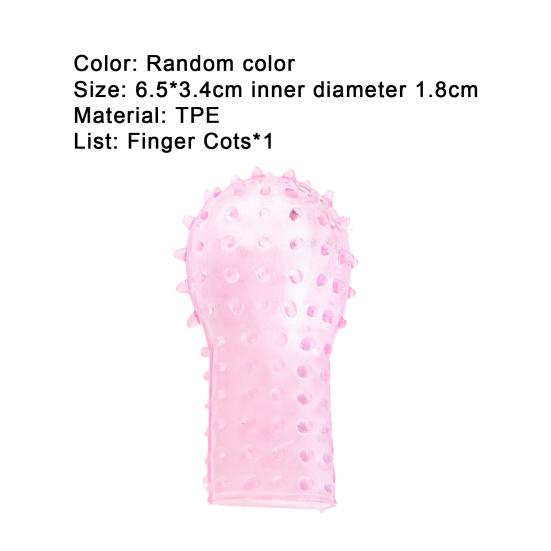 Finger Stimulator Enhance Internal Sensation Scratch Resistant TPE Clitoris Finger Massaging Cot for Couple