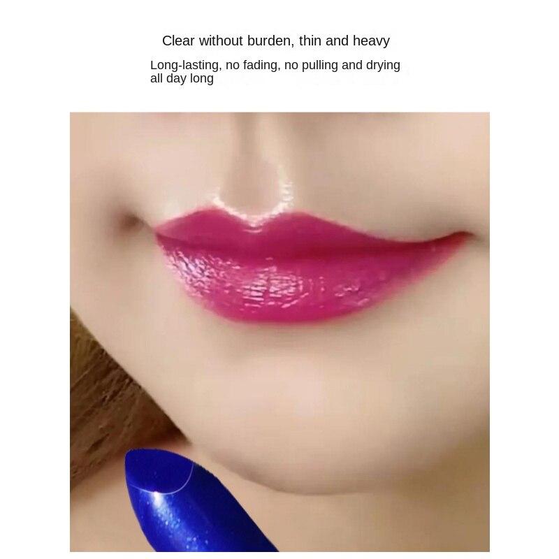 VIBELY Blue Siren Warm Sense Farbwechselnder Lippenstift, langanhaltend, wasserfest, warmer Lippenstift, blauer Perlmutt-Lippenstift