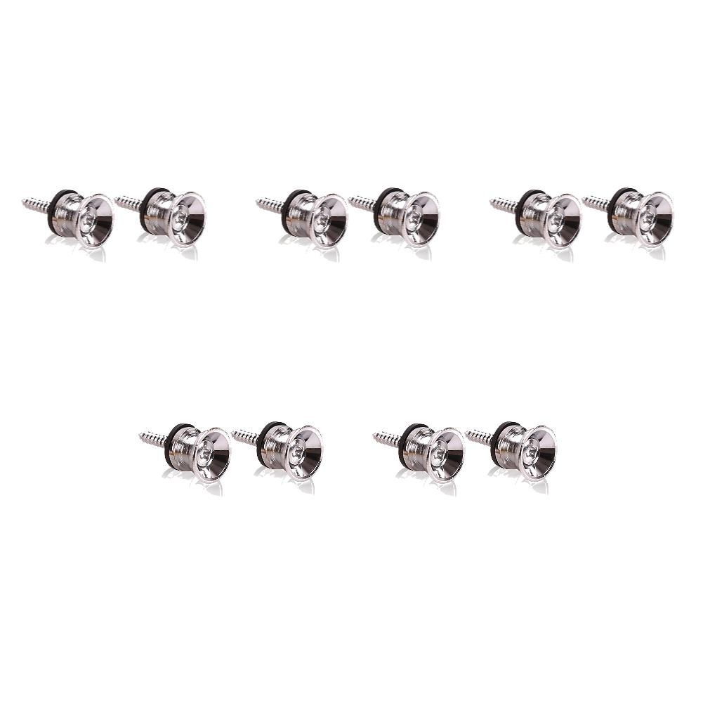 Guitar Strap Lock Metal Guitar Pegs for Guitar Bass Acoustic Guitar Ukulele Electric Guitar Strap Locks Strap Button Lock Pins