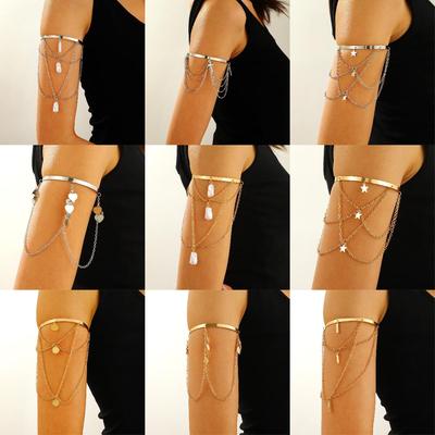 Elegant Chain Star Arm Bracelet: Versatile, High-End, Openable Arm Jewelry