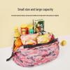 Foldable Canvas Shopping Bag: Large Capacity Portable Tote, Shoulder & Crossbody Bag for Groceries