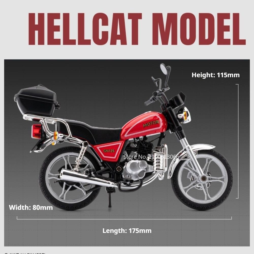 1:12 Suzuki GN125 R1 Motorcycles Models Cars Toys Wheel Turned Miniature Vehicles Light Sound Motorcycle Children's Day Gifts