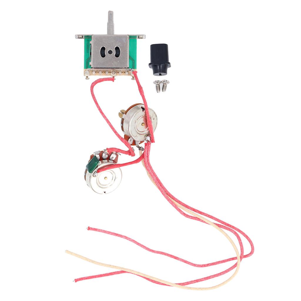 Electric Guitar Wiring Harness Prewired Kit 3 Way Toggle Switch 250K Potentiometer Jack Guitar Wiring Harness Set