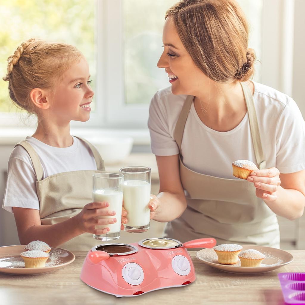 Elektrischer Schmelztopf für Schokolade mit Zubehör, antihaftbeschichtet, für Süßigkeiten, Schokolade, Milch, Käse, Süßigkeiten, Zuhause