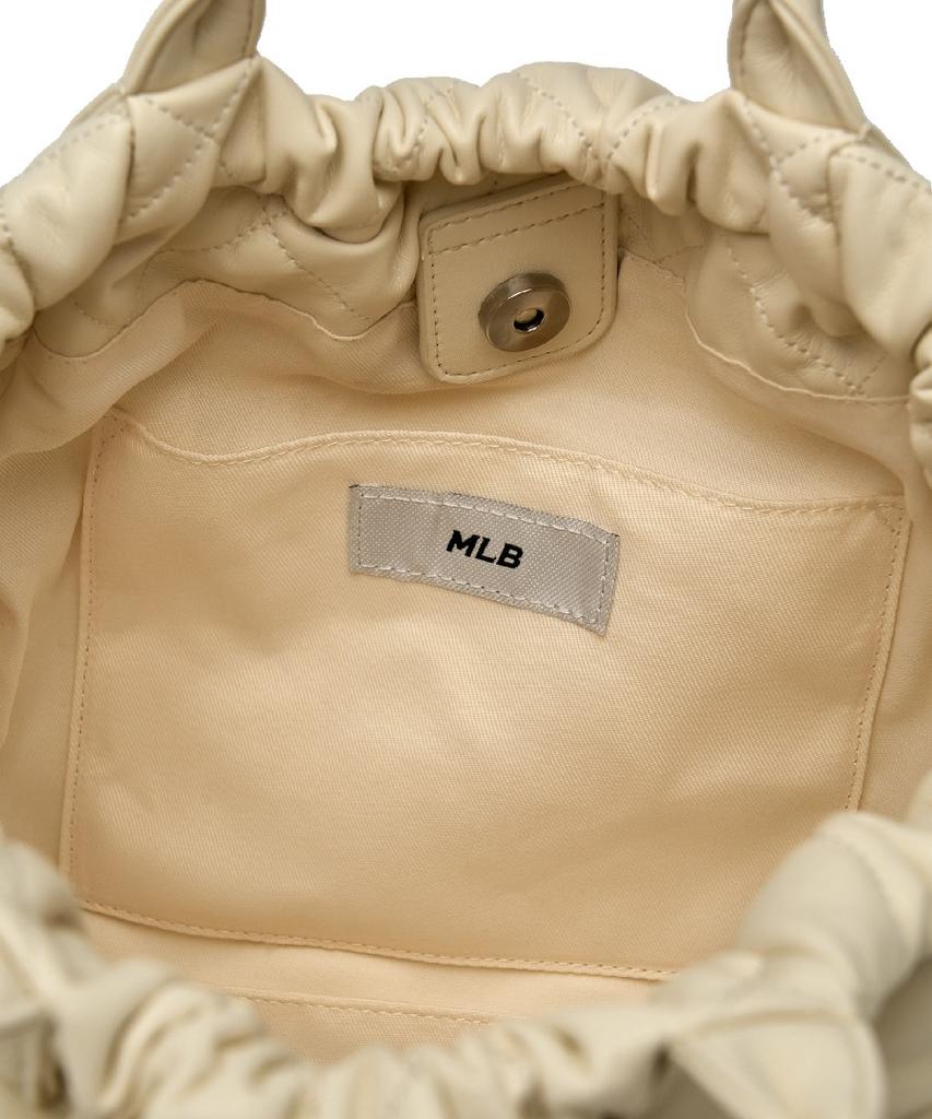 Mlb Basic Quilted Pu Tote Bag Bos (Cream)