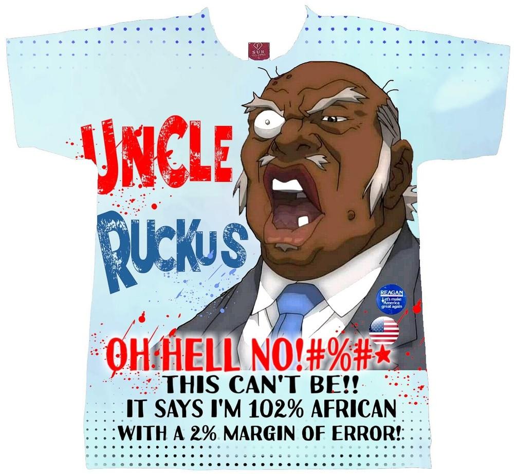 UNCLE RUCKUS T-SHIRT. HUEY FREEMAN BOONDOCKS TEE. RILEY FREEMAN TEES Unisex T-Shirt XXL