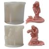 3D Mermaids Shape Silicone Mold Unique Aromatherapys Candle Resin Mold Gypsum