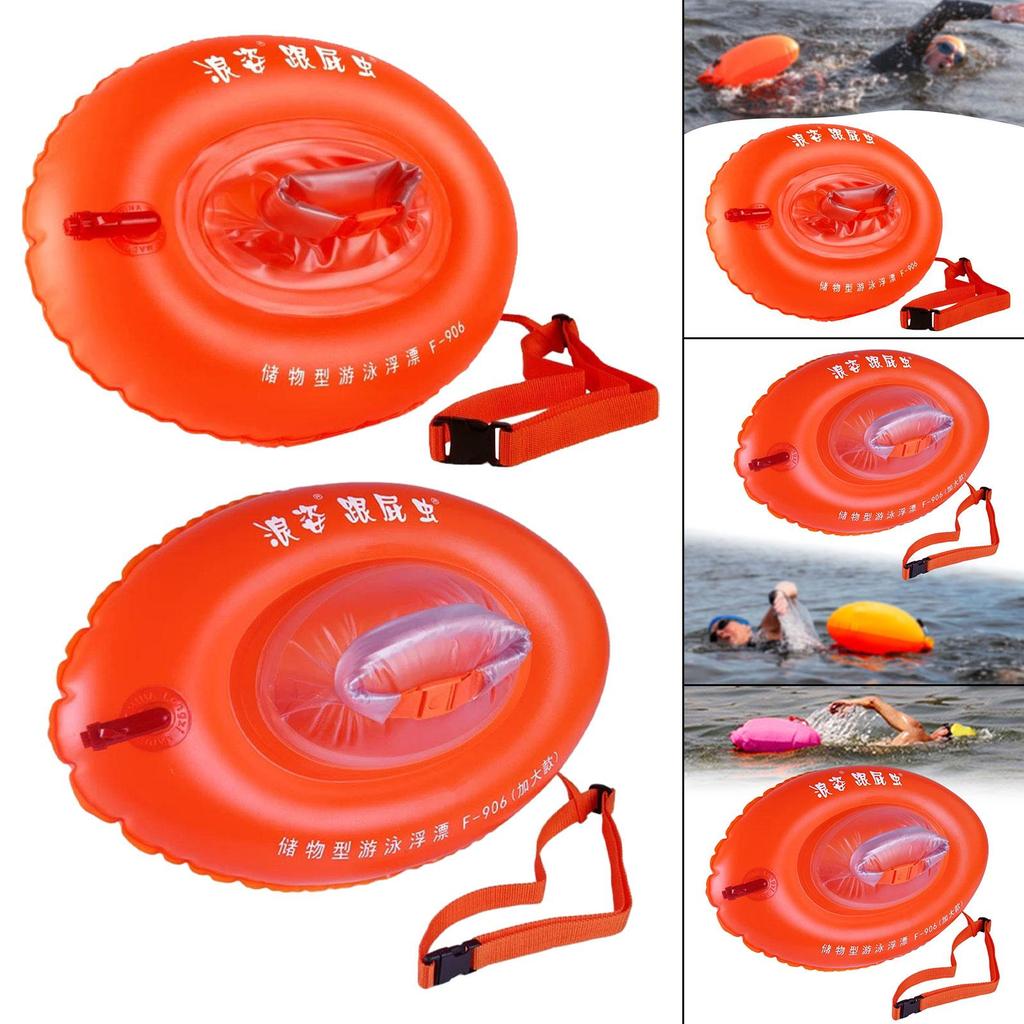 Swim Buoy Bright Color Supplies Gear Accessories Quick Release Buckle With Belt For Enthusiasts Exercise Drifting Lake Beginners