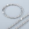 Necklace, Minimalist High-end 18k Interlocking Lip Chain Titanium Steel Men's Bracelet