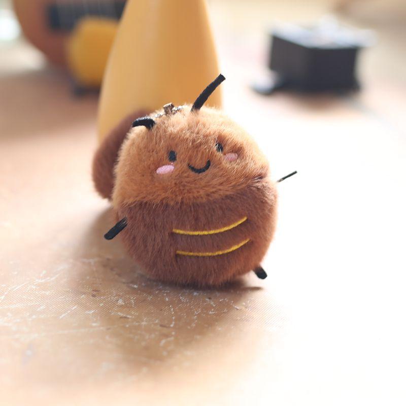 Cute Little Cockroach Pendant Plush Toy Doll Xiaoqiang Schoolbag Hanging Decoration Keychain Doll Doll